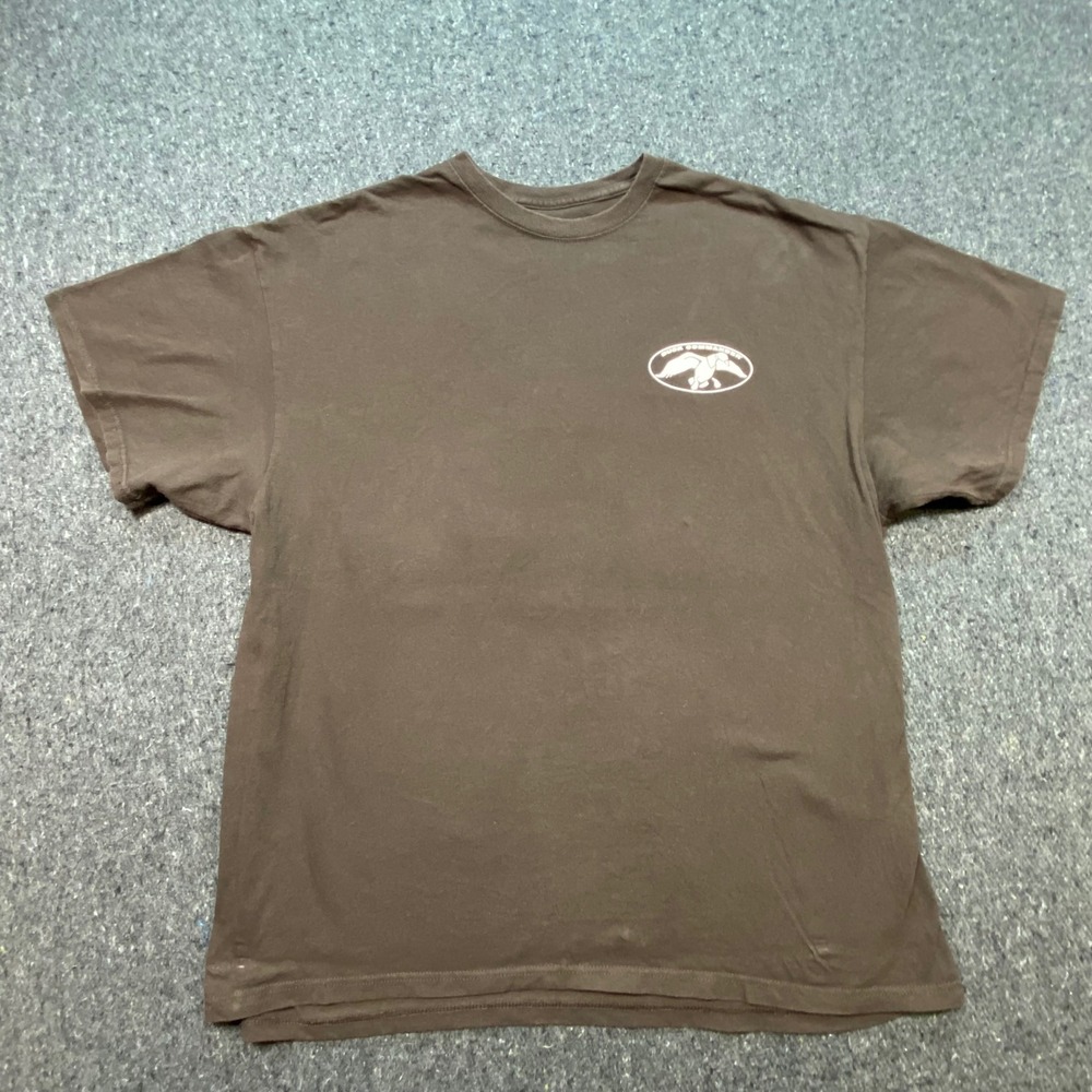 Duck Commander TShirt Sz 2XL Mens Brown Skater Uncle Si Duck Dynasty Graphic Tee